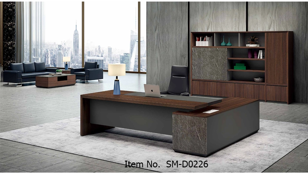 New Design Classic Modern Luxury Wooden Melamine Working L Shape Director Manager CEO Executive Office Furniture Office Desk