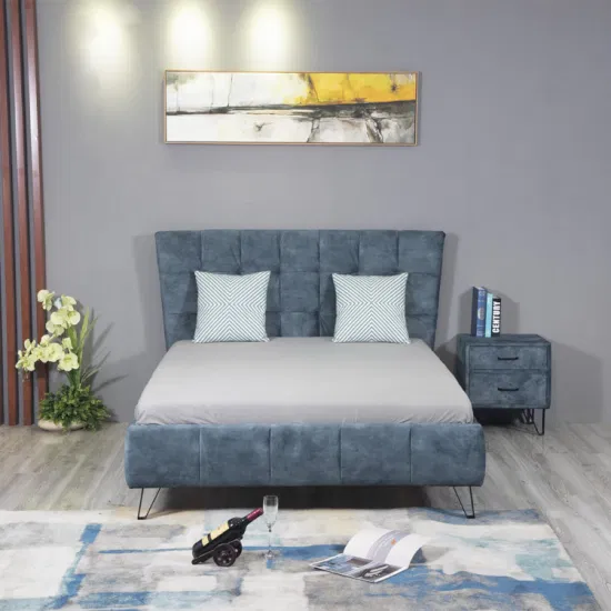 Huayang OEM personalizado quarto de madeira móveis para casa cama dupla moderna fabricante de cama queen